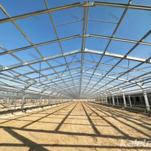 Steel structure of the chicken coop